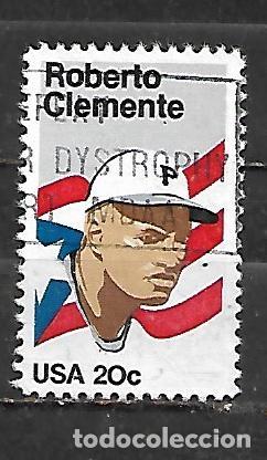 Francobolli: 1984: Roberto Clemente, 1934 - 1972, beisbol (usado)