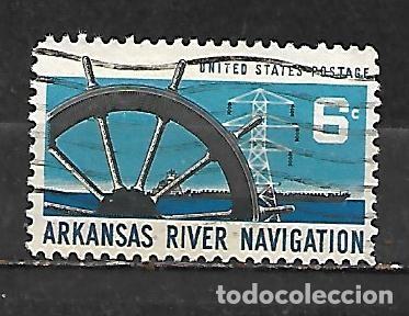 Francobolli: 1968: Navegaci&oacute;n sobre el r&iacute;o Arkansas (usado)