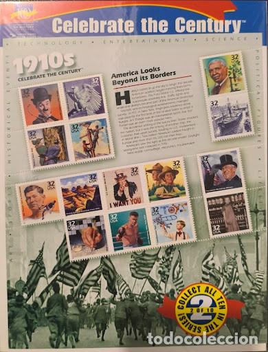 Timbres: EE.UU. 1998. Pliego/Hoja Bloque &rdquo;Celebrate the Century&rdquo; - D&eacute;cada 1910s (15 Sellos). En blister