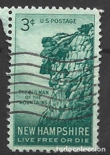 Sellos: ESTADOS UNIDOS - USA - NUEVO HAMPSHIRE, LIVE FREE OR DIE - THE OLD MAN OF THE MOUNTAINS - SELLADO