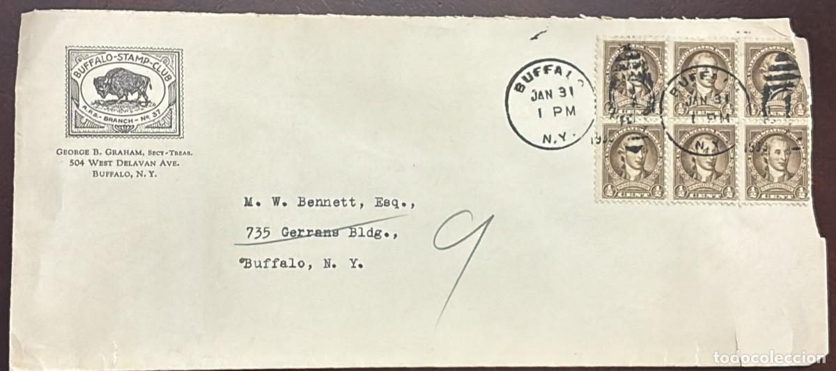 Timbres: MI) 1932 UNITED STATES, BARREL CANCELLATION, CIRCULATED COVER,BICENTENNIAL OF THE BIRTH OF GEORGE WA