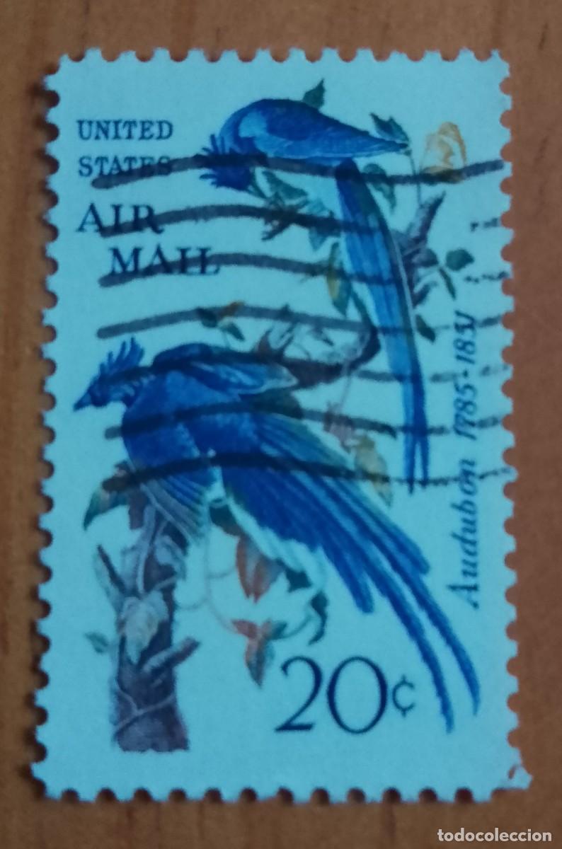 Timbres: ESTADOS UNIDOS - V/F 20 C - FAUNA, AVE - AUDUBON 1785.1851, NATURALISTA - VER DESCRIPCI&Oacute;N