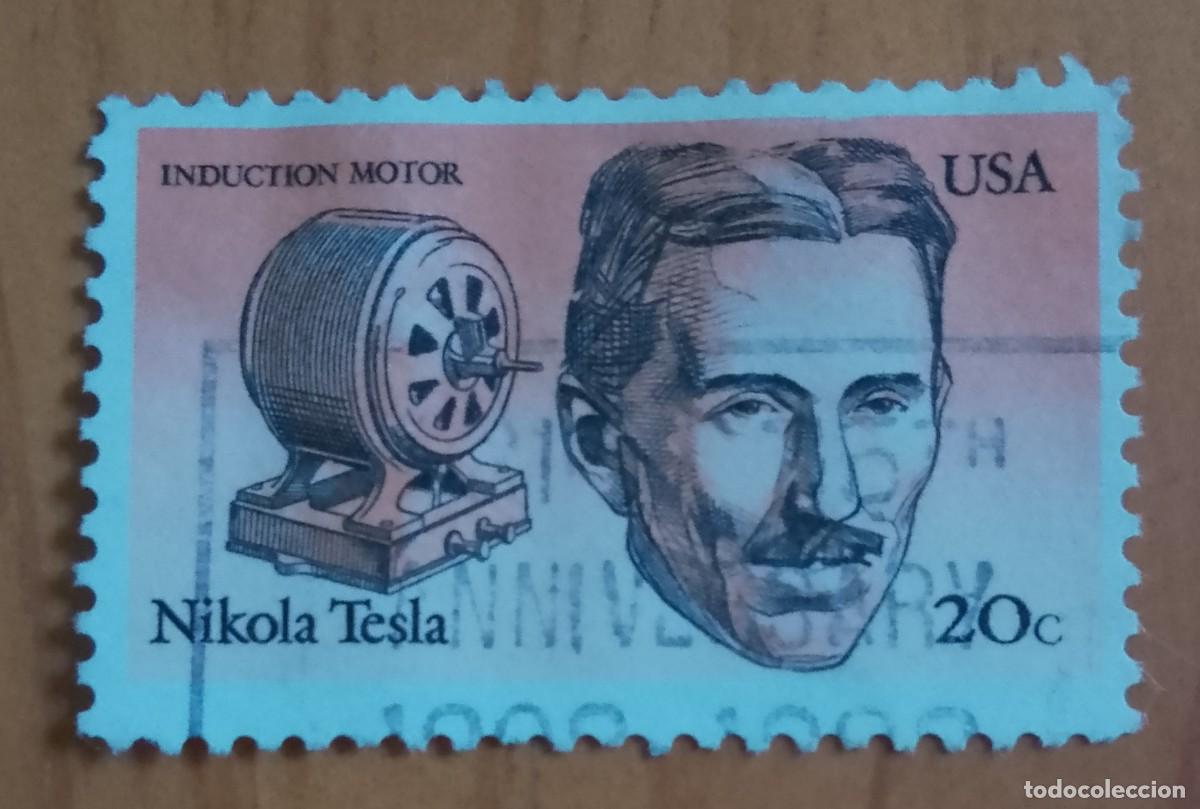 Timbres: ESTADOS UNIDOS - V/F 20 C - MOTOR DE INDUCCI&Oacute;N, NIKOLA TESLA - VER DESCRIPCI&Oacute;N