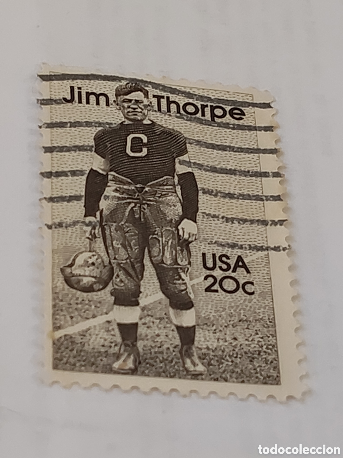 Timbres: Sello de Estados Unidos legendario atleta Jim Thorpe 1984