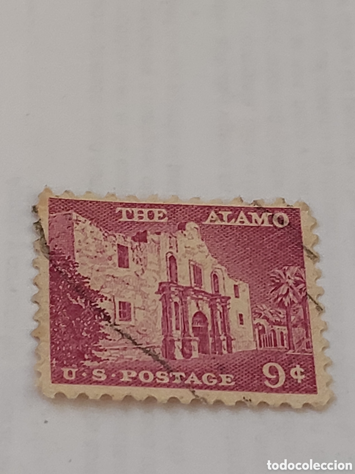 Francobolli: Sello de Estados Unidos Fortaleza de el &Aacute;lamo en San Antonio-Texas 1956