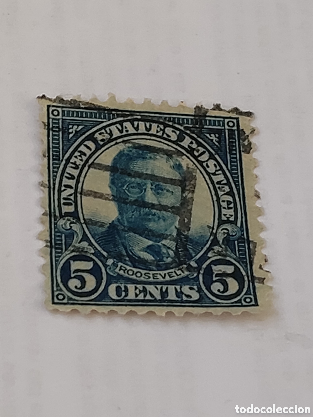 Timbres: Sello de Estados Unidos Presidente Theodore Rooselvet 1922