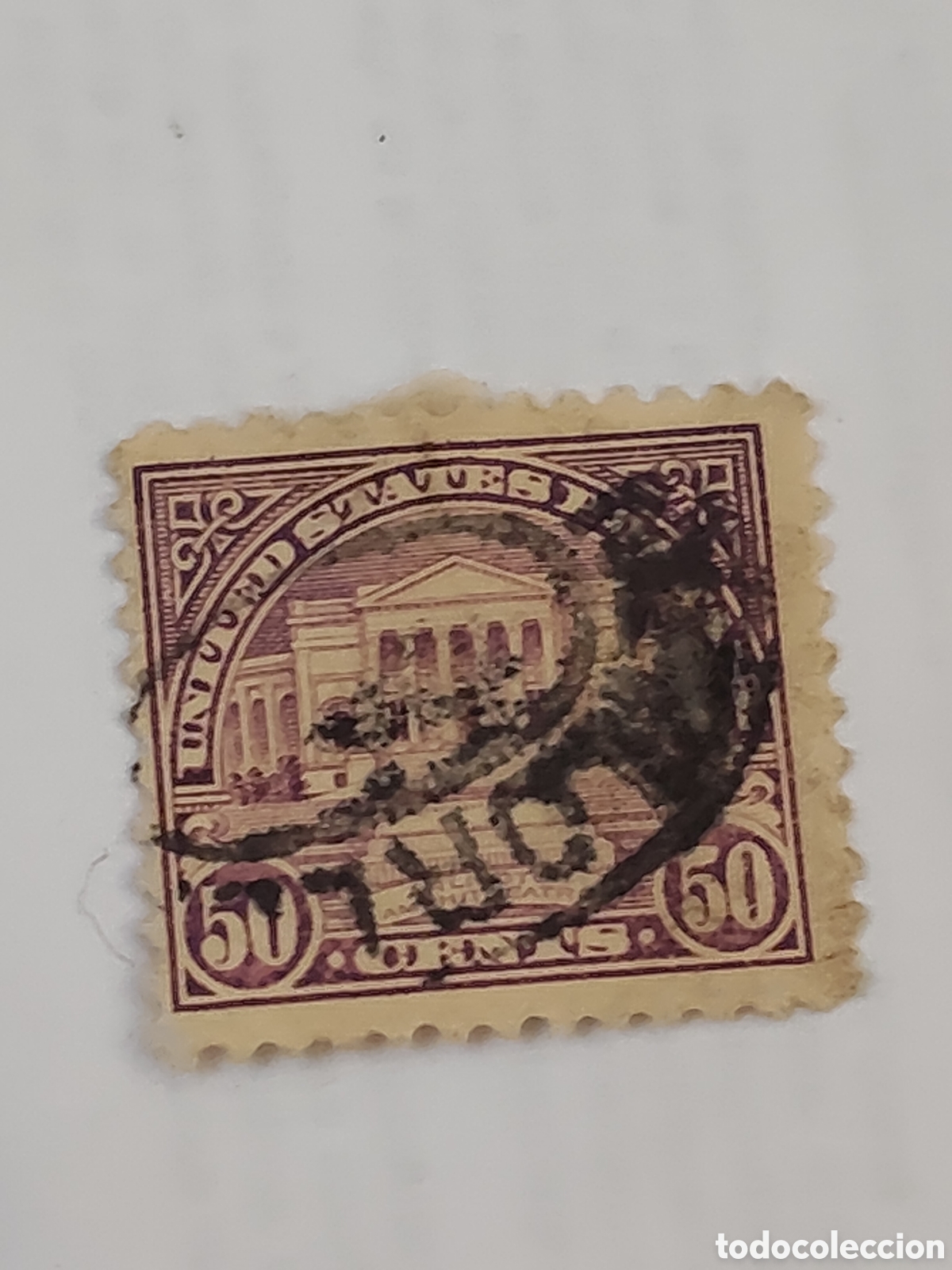 Stamps: Sello de Estados Unidos Anfiteatro memorial de Arlington 1922-23