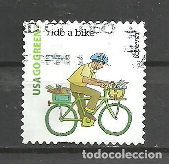 Sellos: ESTADOS UNIDOS 2011 - YVERT NRO. 4350 - USADO-RESTOS DE PAPEL AL DORSO