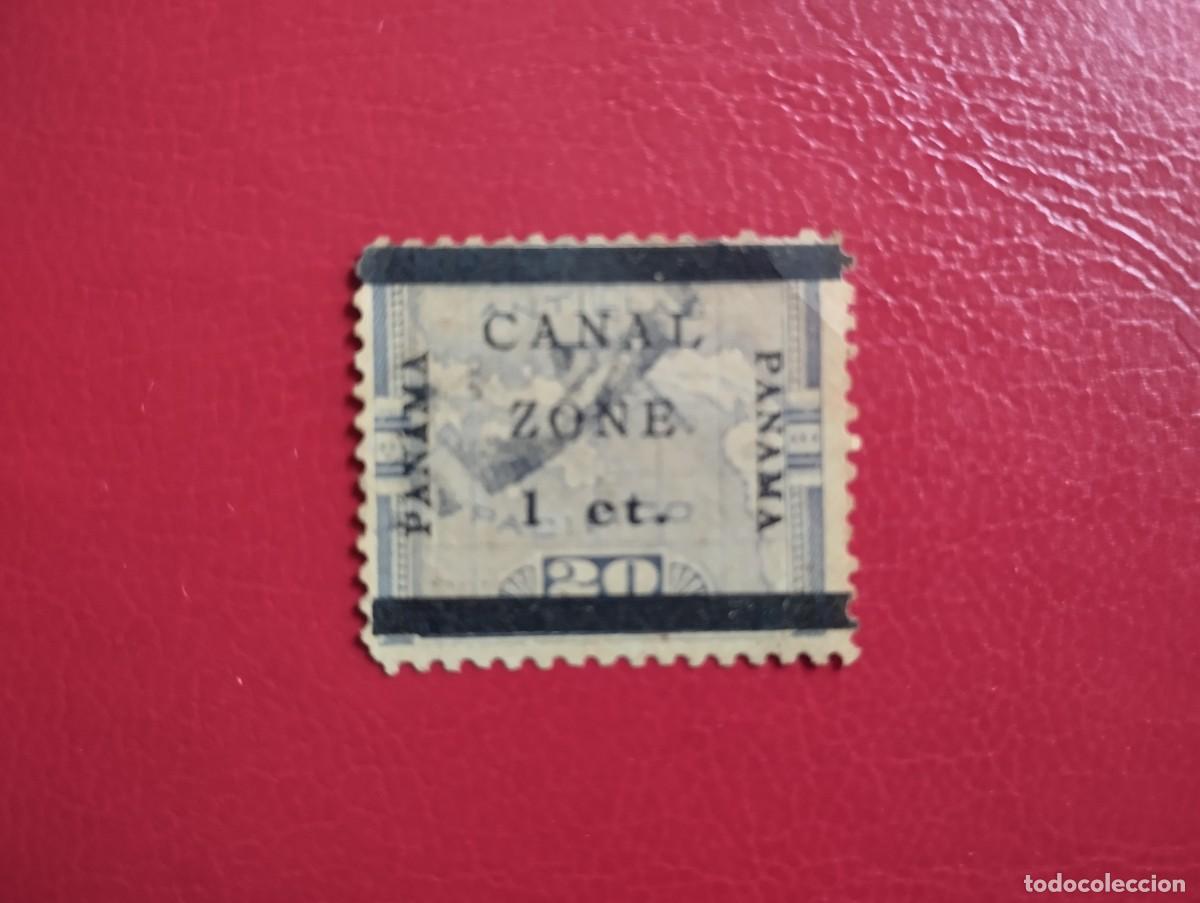 Sellos: ZNA DEL CANAL DE PANAM&Aacute;, A&Ntilde;O 1906, 20+1CENTS., SCOTT#16, USADO. LA BARRA INFERIOR MO TAPA LA CIFRA20