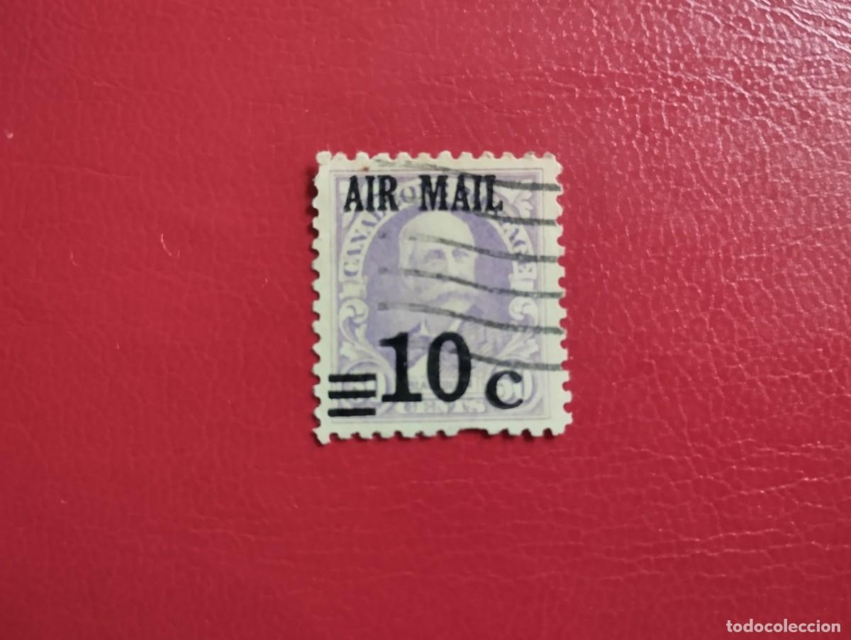 Sellos: ZONA DEL CANAL DE PANAMA, A&Ntilde;O 1929, SCOTT#C4, USADO, 10CENTS. SOBRE 50CENTS. CORREO A&Eacute;REO.