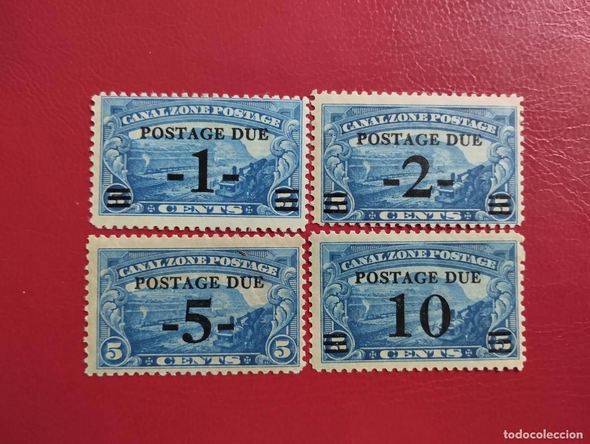 Sellos: ZONA DEL CANAL DE PANAM&Aacute; POSTAGE DUE, POSESI&Oacute;N DE ESTADOS UIDOS, A&Ntilde;O 1929/1930, SCOTT#J21/24*