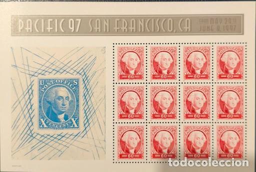 Sellos: EE.UU. Hoja Bloque Pacific 97 San Francisco (1997) &ndash; George Washington