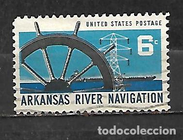 Sellos: 1968: Navegaci&oacute;n sobre el r&iacute;o Arkansas (usado)