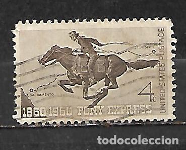 Sellos: 1960: 50 Aniversario del correo a caballo. Pony express (usado)