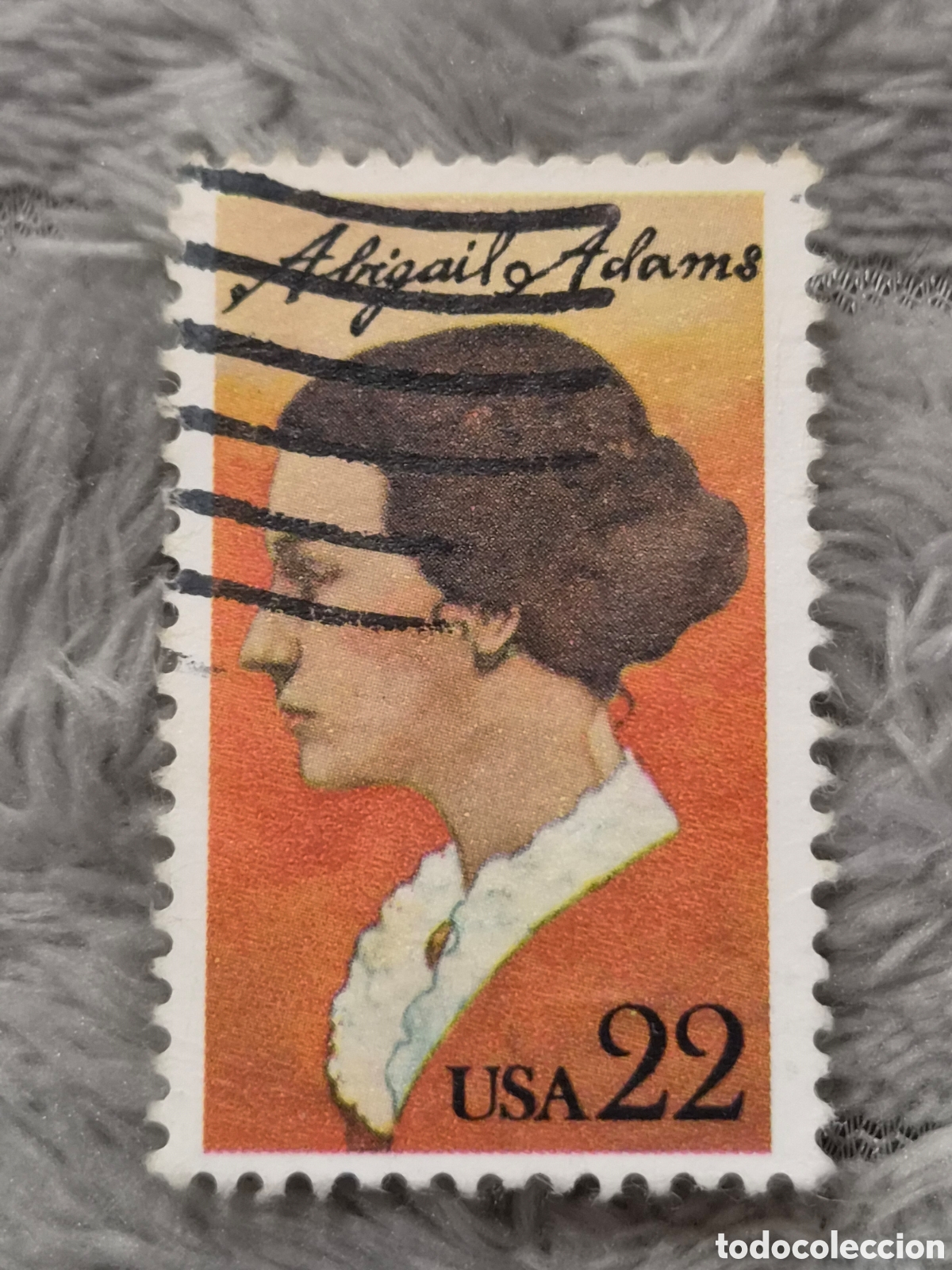 Sellos: Sello USA 1985 - Abigail Adams 22c (Usado / Matasellado)