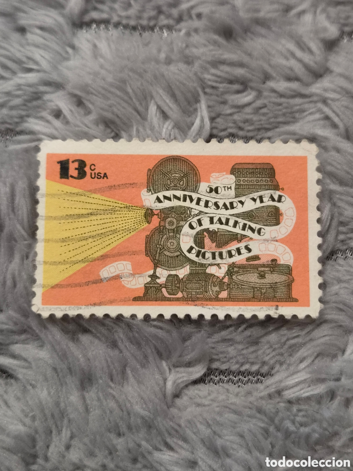 Sellos: Sello USA 1977 - 50 Aniversario del Cine Sonoro 13c (Usado)