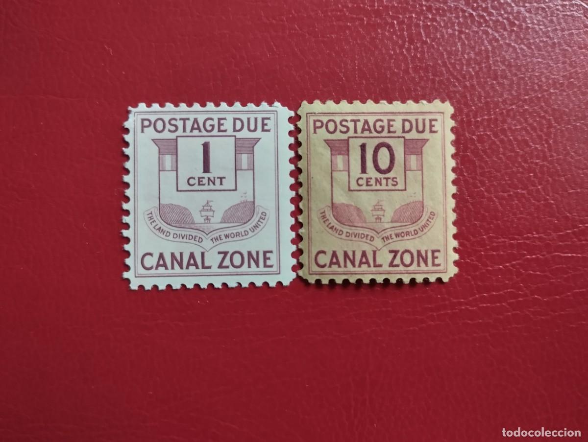 Sellos: ZONA DEL CANAL DE PANAM&Aacute;, POSESI&Oacute;N DE ESTADOS UNIDOS, A&Ntilde;O 1929/1930, SCOTT#J21-24, GOMA ORIGINAL Y