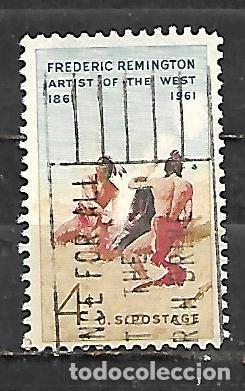 Sellos: 1961: Centenario del nacimiento del pintor Frederic Remington, 1861 - 1909 (usado)