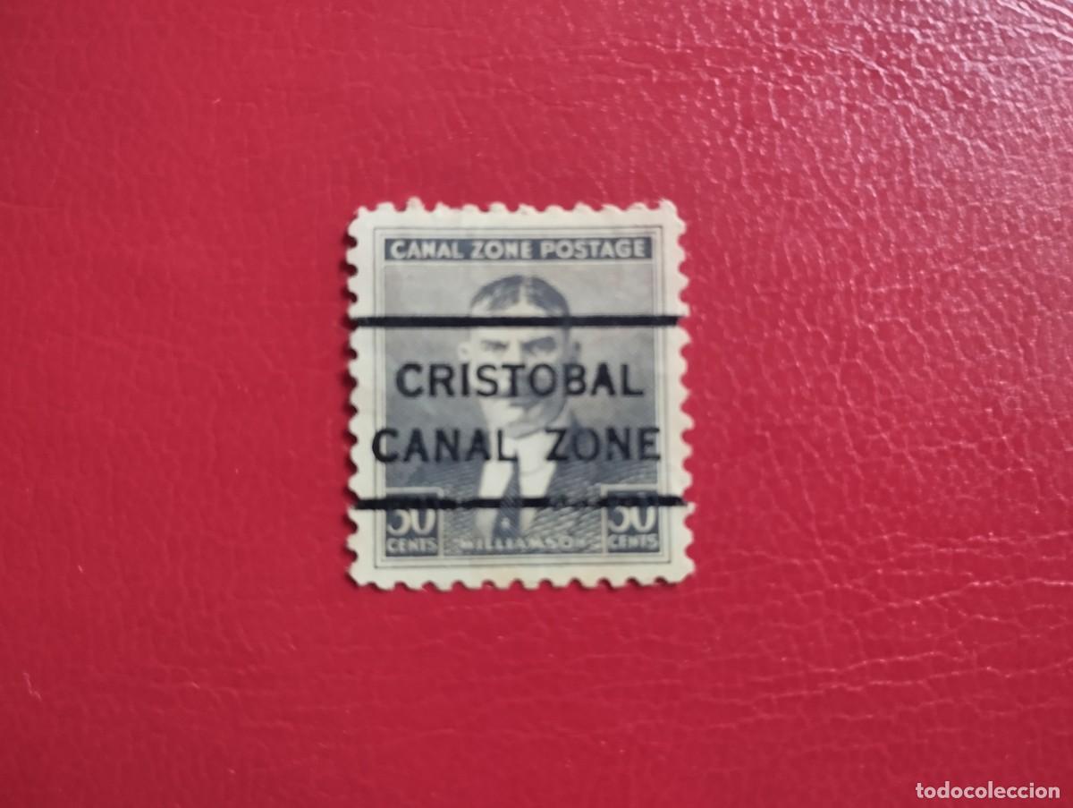 Sellos: ZONA DEL CANAL DE PANAM&Aacute;, POSESI&Oacute;N DE ESTADOS UNIDOS, A&Ntilde;O 1929, USADO SCOTT#113 PRECANCELADO.