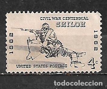 Sellos: 1962: Centenario de la guerra civil - Batalla de Shiloh (usado)