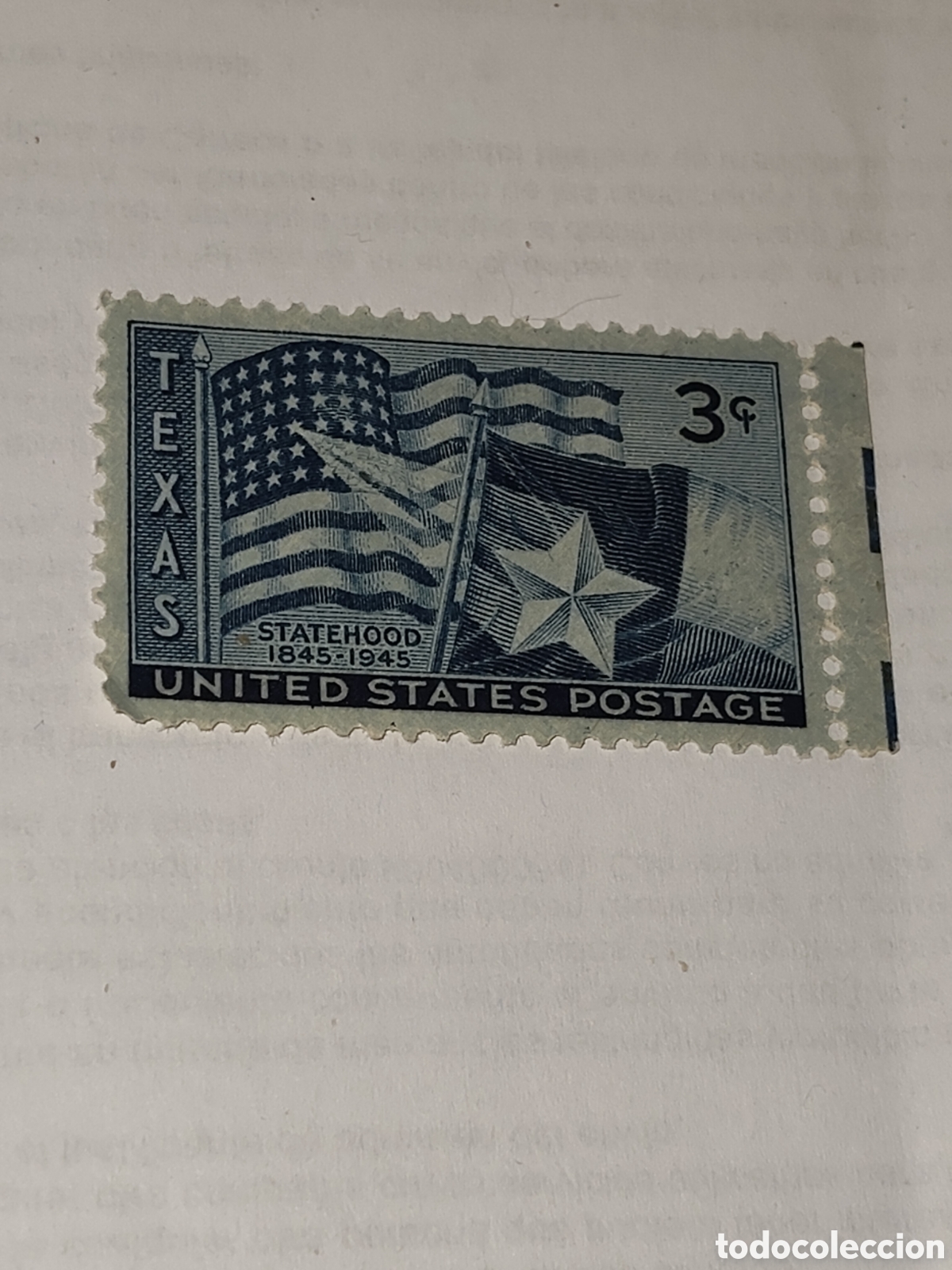 Sellos: Sello de Estados Unidos Centenario de la estadidad de Texas 1945