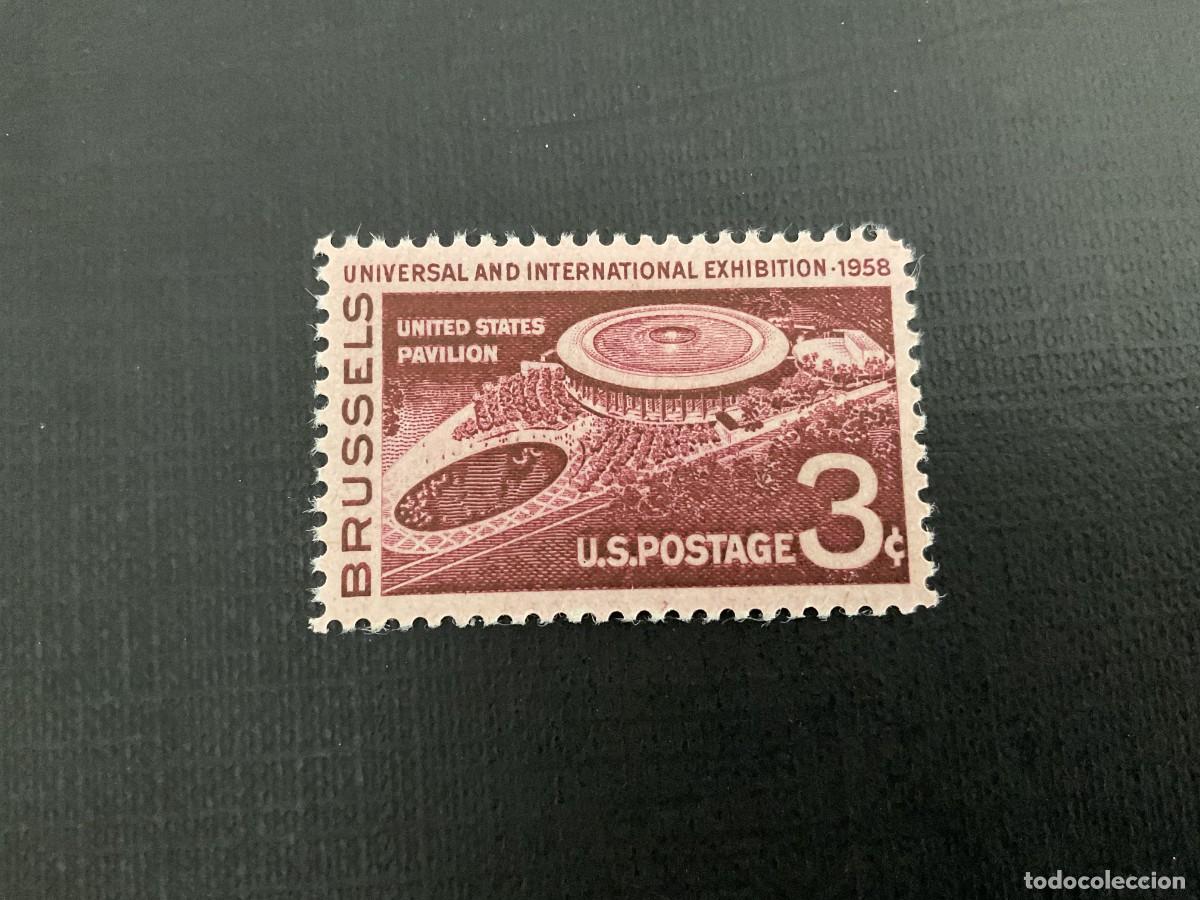Sellos: ESTADOS UNIDOS N&ordm; YVERT 638*** A&Ntilde;O 1958. EXPOSICION DE BRUSELAS