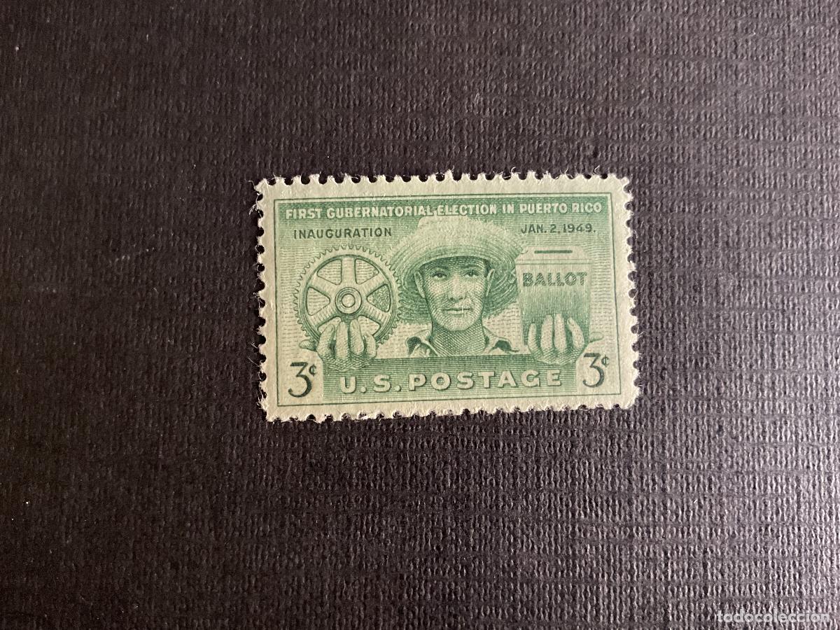 Sellos: ESTADOS UNIDOS N&ordm; YVERT 534*** A&Ntilde;O 1949. PRIMERA ELECCION DEL GOBERNADOR DE PUERTO RICO
