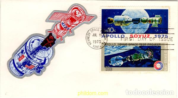 Sellos: 797608 MNH ESTADOS UNIDOS 1975 COLABORACION ESPACIAL USA-URSS