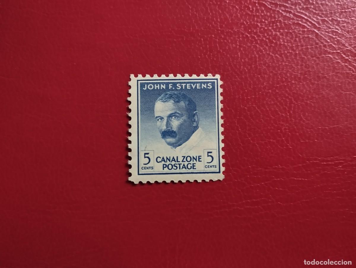 Sellos: ZONA DEL CANAL DE PANAM&Aacute;, A&Ntilde;O 1962, SCOTT#164, GOMA ORIGINAL Y SE&Ntilde;AL DE CHARNELA. JOHN F. STEVENS