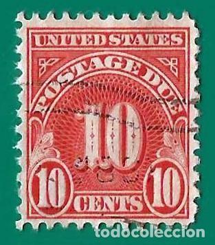 Sellos: Estados Unidos. 1930. Scott # J74. Sellos de Franqueo Debido. 10 Cents