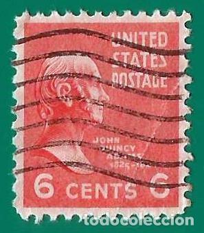 Sellos: Estados Unidos. 1938. Scott # 811. Presidente John Q. Adams
