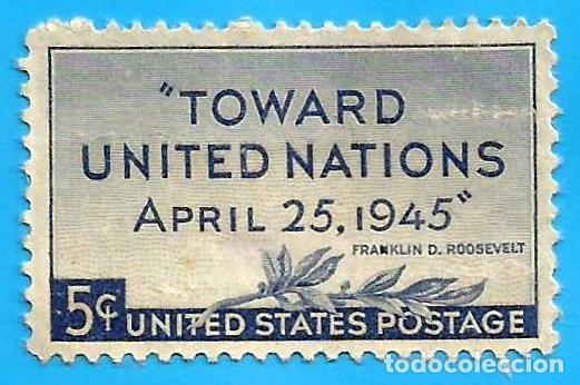 Sellos: Estados Unidos. 1945. Scott # 922. Conferencia de Naciones Unidas. San Francisco