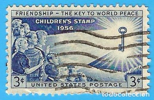 Timbres: Estados Unidos. 1956. Scott # 1085. Amistad de los Ni&ntilde;os del Mundo