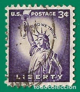 Sellos: Estados Unidos. 1954. Scott # 1035. Estatua de la Libertad
