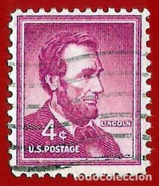 Sellos: Estados Unidos. 1954. Scott # 1036. Abraham Lincoln