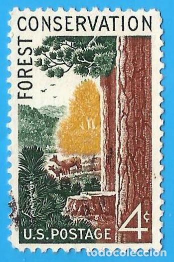 Sellos: Estados Unidos. 1958. Scott # 1122. Conservacion de los Bosques