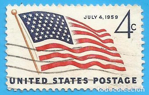 Sellos: Estados Unidos. 1959. Scott # 1132. Bandera de 49 Estrellas