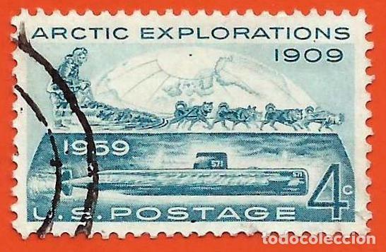 Sellos: Estados Unidos. 1959. Scott # 1128. Exploraciones Articos