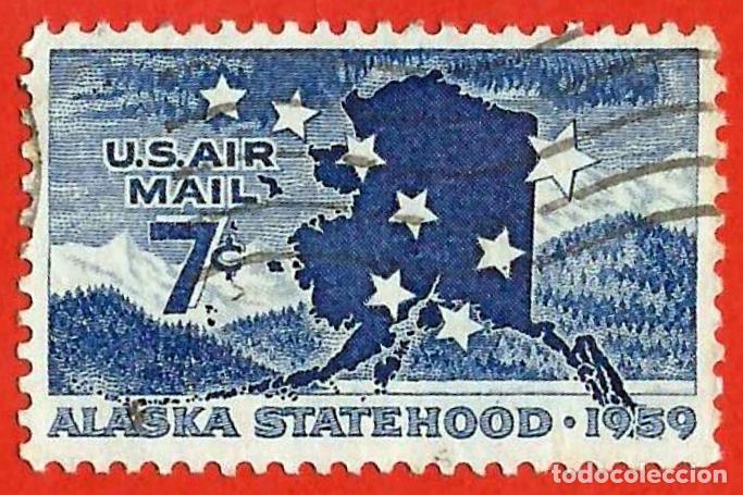 Sellos: Estados Unidos. 1959. Scott # 1131. Alaska. Categoria de Estado