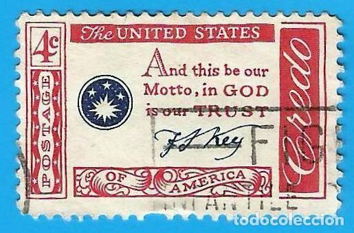 Sellos: Estados Unidos. 1960. Scott # 1142. Credo Americano. Francis Scott Key