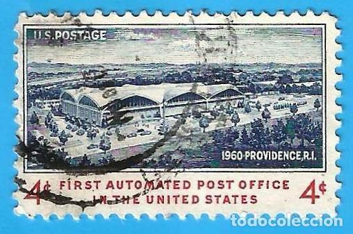 Sellos: Estados Unidos. 1960. Scott # 1164. Primera Oficina de Correos Automatizada. Providence