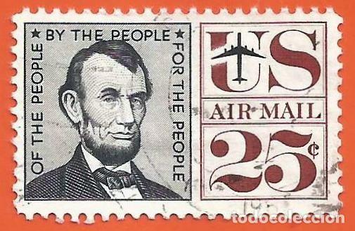 Sellos: Estados Unidos. 1960. Scott # C99. Abraham Lincoln