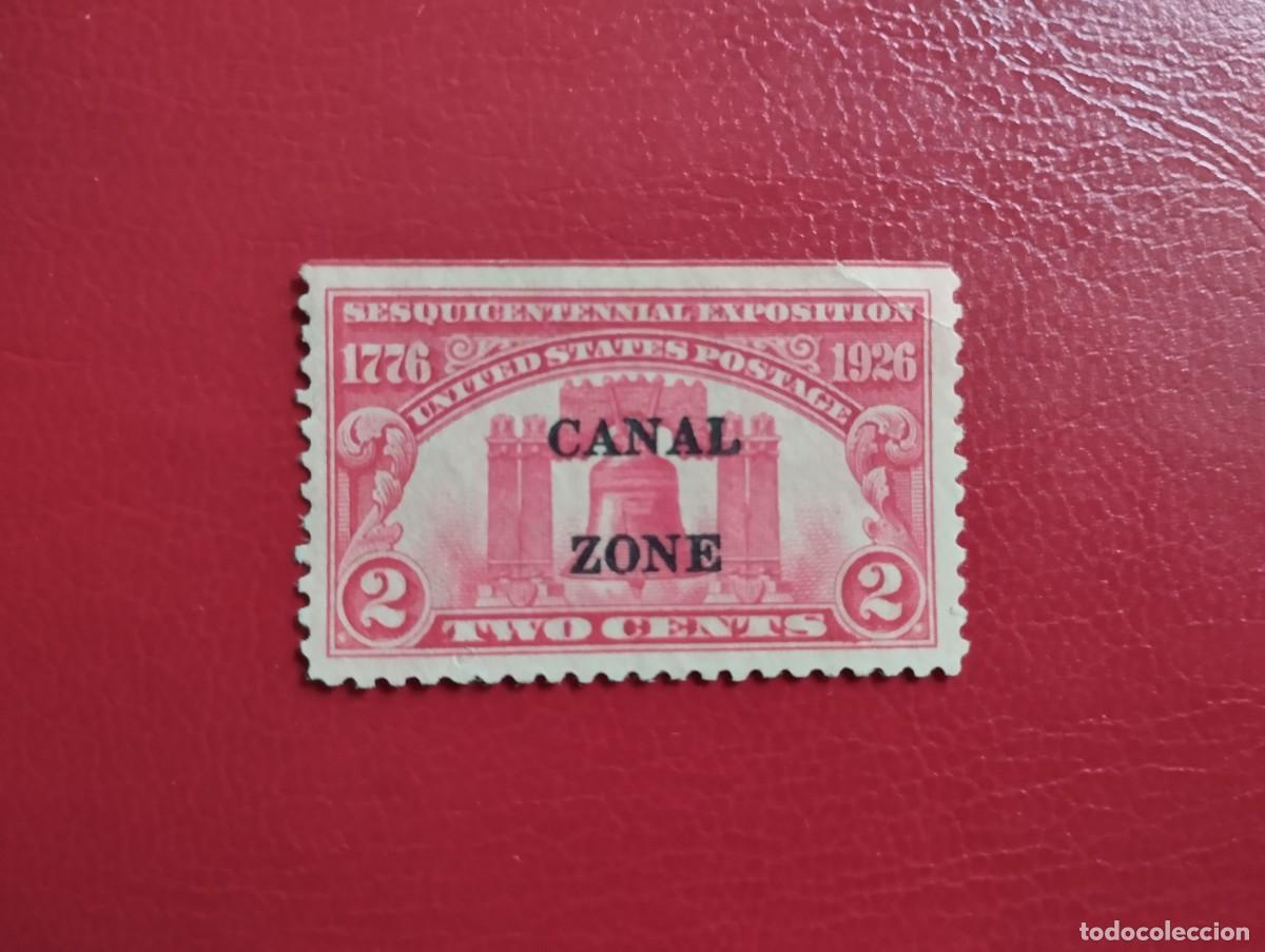 Sellos: ZONA DEL CANAL DE PANAM&Aacute;, POSESI&Oacute;N DE ESTADOS UNIDOS, A&Ntilde;O 1926, ROSA CARMIN, SCOTT#96, SIN GOMA.