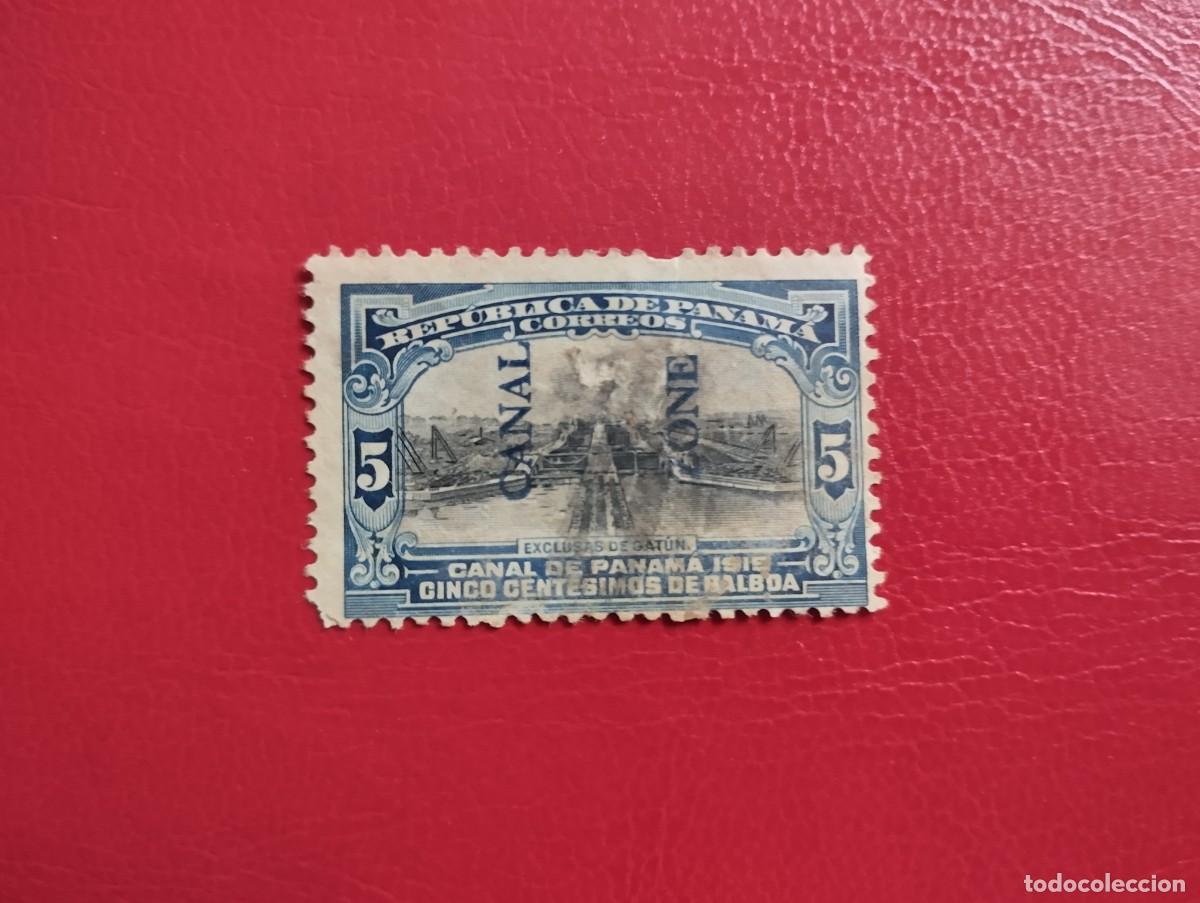 Sellos: ZONA DEL CANAL DE PANAM&Aacute;, POSESI&Oacute;N DE ESTADOS UNIDOS, A&Ntilde;O 1915, ESCLUSA DE GAT&Uacute;N, SCOTT#44, USADO.