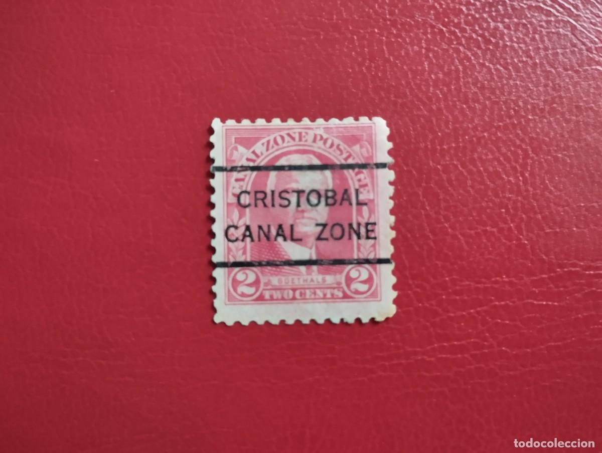 Sellos: ZONA DEL CANAL DE PANAM&Aacute;, POSESI&Oacute;N DE ESTADOS UNIDOS, A&Ntilde;O 1928, PRECANCELADO, SIN GOMA, SCOTT#106