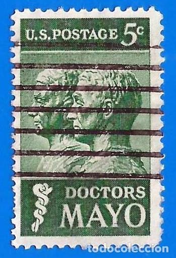 Sellos: Estados Unidos. 1964. Scott # 1251. Doctores William y Charles Mayo