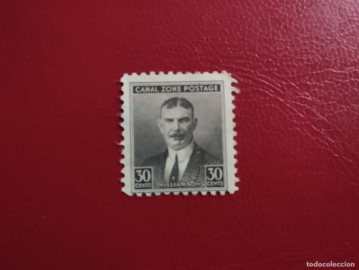 Sellos: ZONA DEL CANAL DE PANAM&Aacute;, POSESI&Oacute;N DE ESTADOS UNIDOS, A&Ntilde;O 1940, SCOTT#113, SIN GOMA, 30 CENTS.