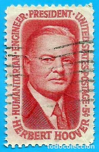 Sellos: Estados Unidos. 1965. Scott # 1269. Presidente Herbert Clark Hoover