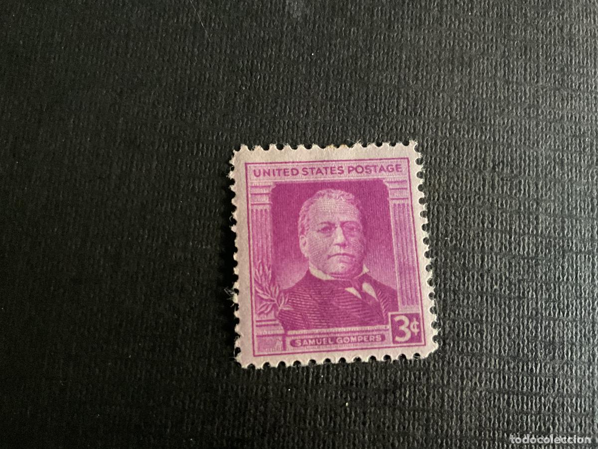 Sellos: ESTADOS UNIDOS N&ordm; YVERT 539*** A&Ntilde;O 1950. CENTENARIO NACIMIENTO LIDER SINDICAL SAMUEL GOMPERS