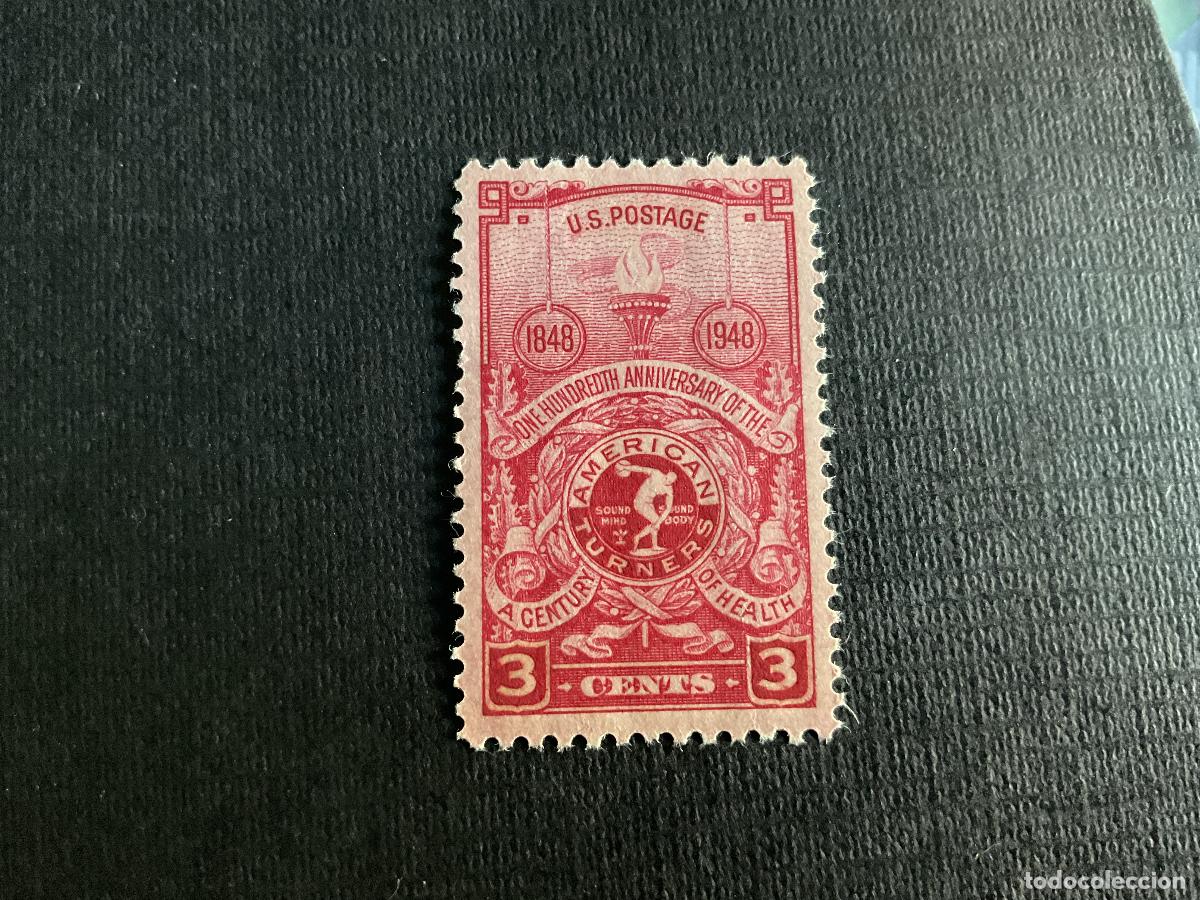 Sellos: ESTADOS UNIDOS N&ordm; YVERT 530*** A&Ntilde;O 1948. CENTENARIO ASOCIACION AMERICANA DE GIMNASIA